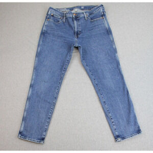 J. Crew Jeans Womens Size 32 Blue Vintage Slim Straight Leg Mid Rise Denim
